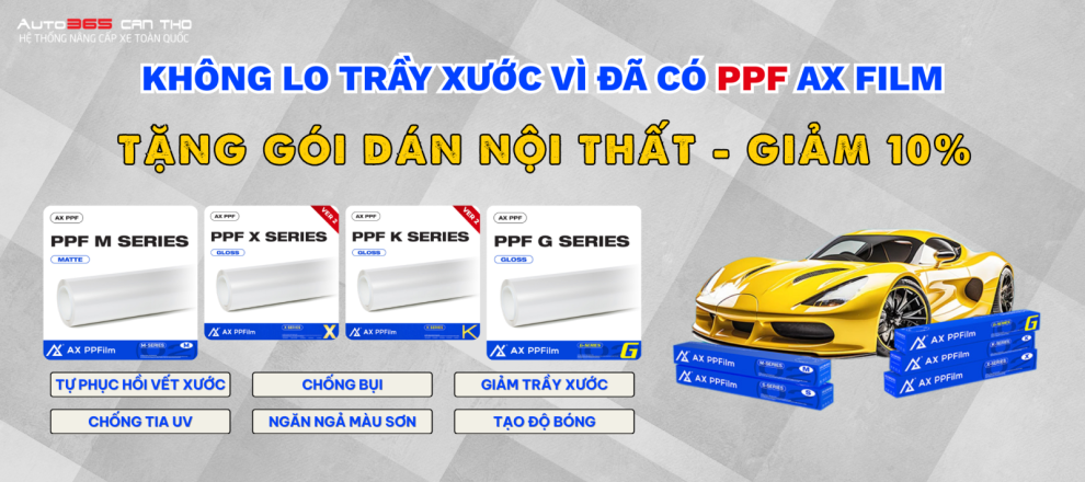 DÁN PPF CHÍNH HÃNG TẠI AUTO365 CẦN THƠ 