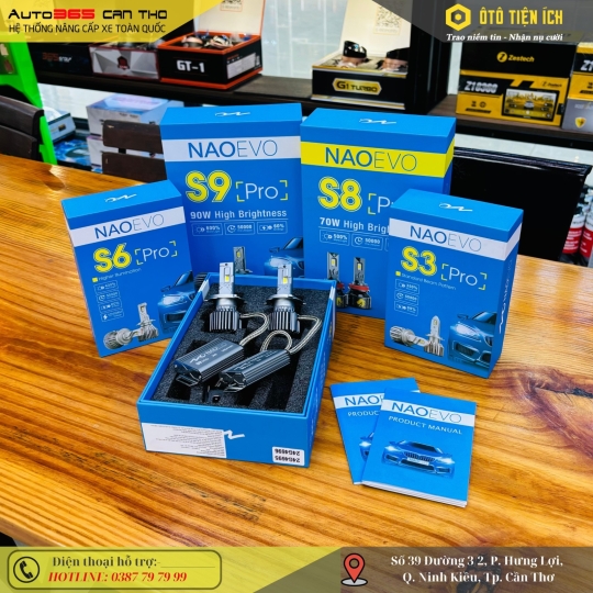 Độ bóng LED 𝐍𝐀𝐎𝐄𝐕𝐎 tại Auto365 Cần Thơ - Sự lựa chọn thay thế bóng Halogen