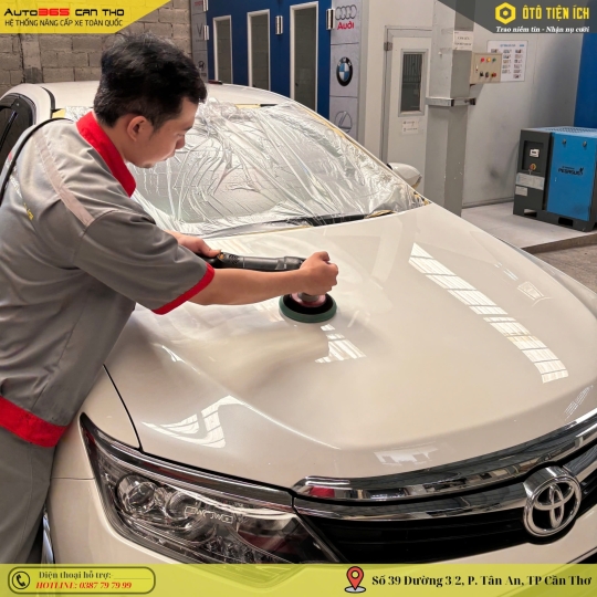 HIỆU CHỈNH MẶT SƠN - ĐÁNH BÓNG LÀM ĐẸP TOYOTA CAMRY