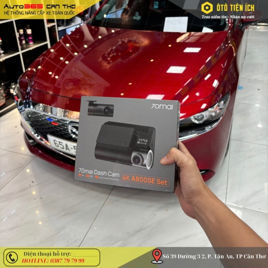 LẮP CAMERA HÀNH TRÌNH 70MAI A800SE CHO MAZDA 6 